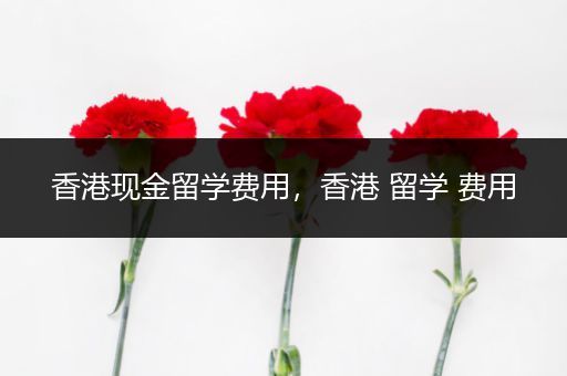 香港现金留学费用，香港 留学 费用