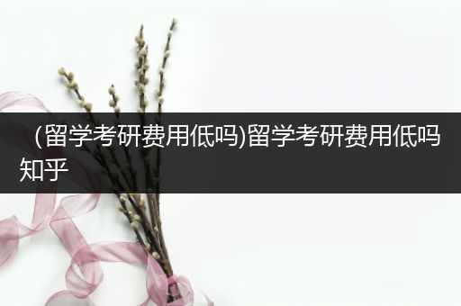（留学考研费用低吗)留学考研费用低吗知乎