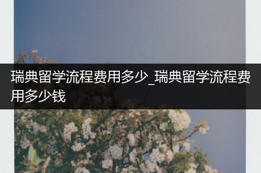 瑞典留学流程费用多少_瑞典留学流程费用多少钱