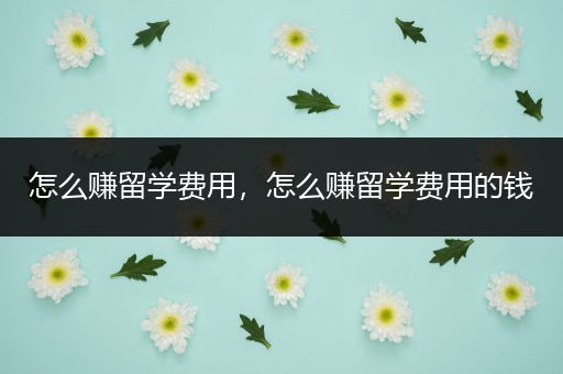怎么赚留学费用，怎么赚留学费用的钱