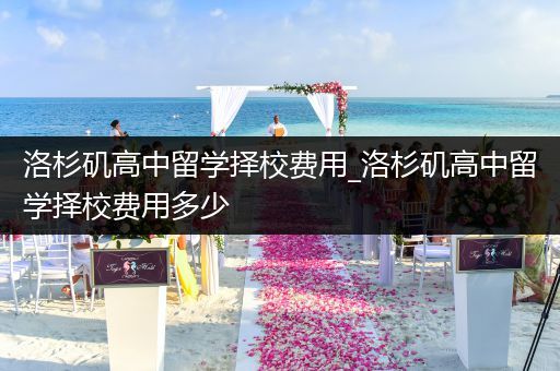 洛杉矶高中留学择校费用_洛杉矶高中留学择校费用多少