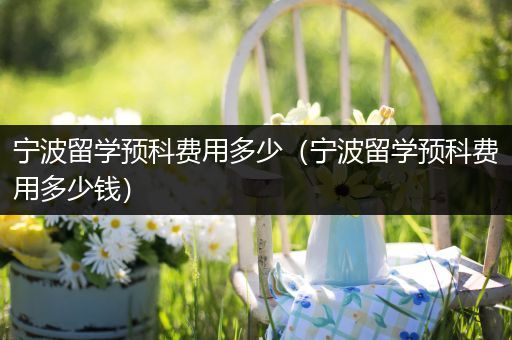 宁波留学预科费用多少（宁波留学预科费用多少钱）