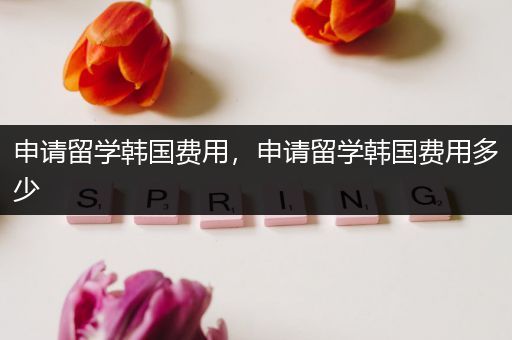 申请留学韩国费用，申请留学韩国费用多少