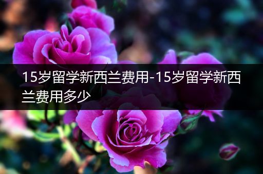 15岁留学新西兰费用-15岁留学新西兰费用多少